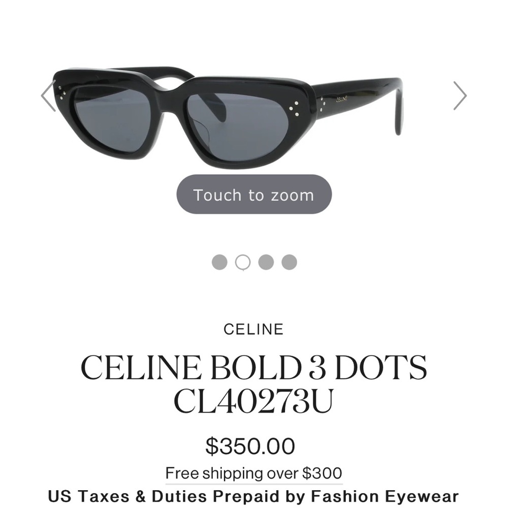 Celine Bold 3 Dots Sunglasses